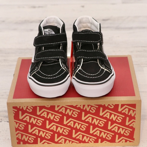 Vans Kids Sk8 Mid Reissue V Sneaker Black True White, 11.5 - Picture 5 of 8